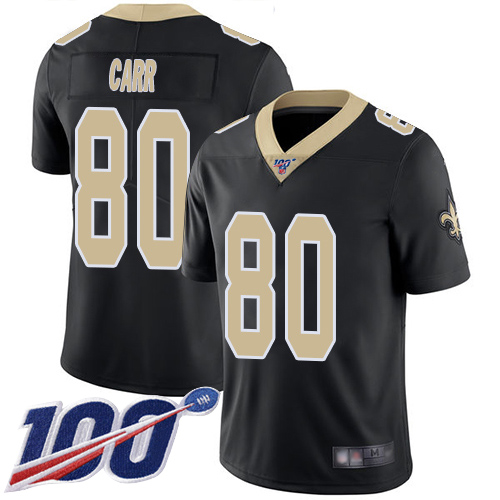 Men New Orleans Saints Limited Black Austin Carr Home Jersey NFL Football 80 100th Season Vapor Untouchable Jersey